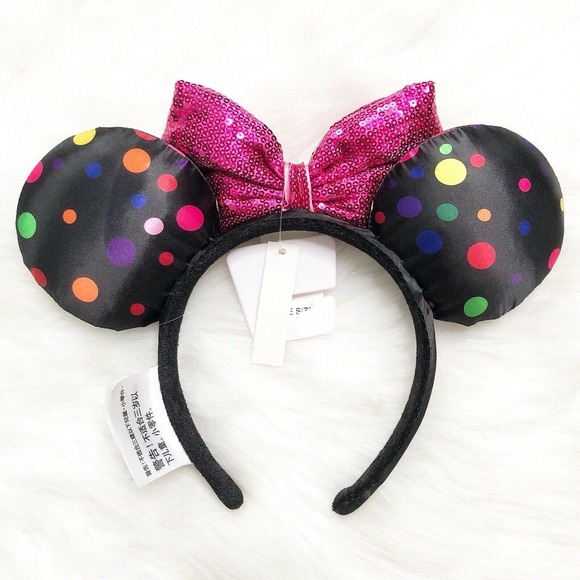 Disney Parks Minnie Mouse Rock The Dots Ears - Picture 6 of 8